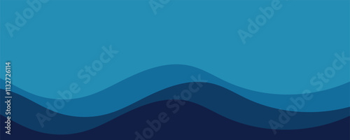 abstract blue wave background
