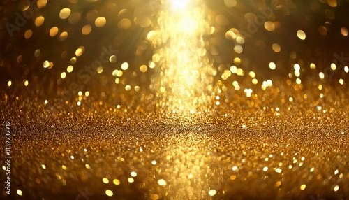 glittering gold background with light effects reflected