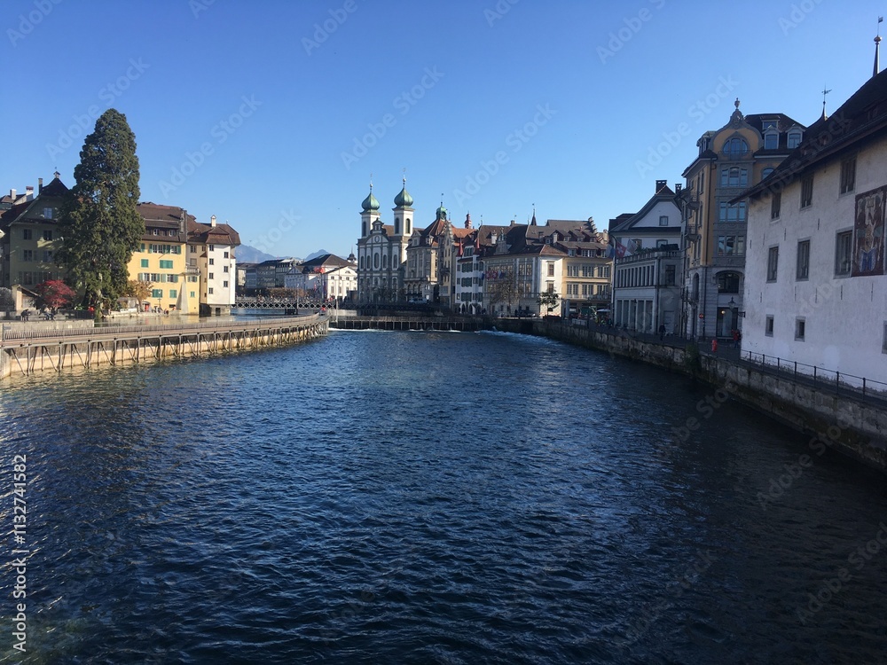 Obraz premium Travel then Zurich. Alps and Foothills of the Alps