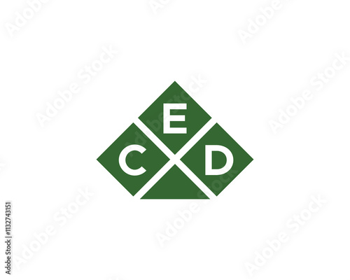 CED logo design vector template. CED