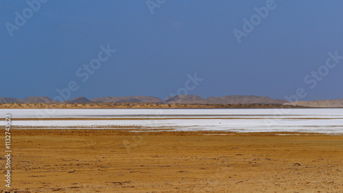 dead sea salt flats