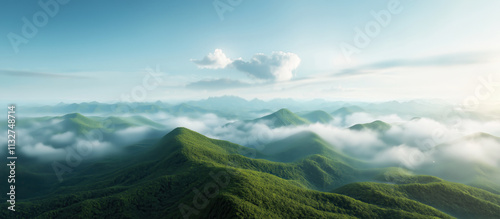 Sunrise Over Majestic Mountain Scene