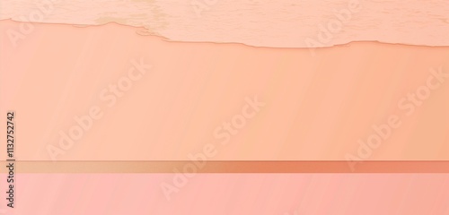 A minimalist smooth gradient soft peach background with a subtle embossed texture, transitioning from peach to pastel pink, and featuring a horizontal strip of rose gold at the bottom.