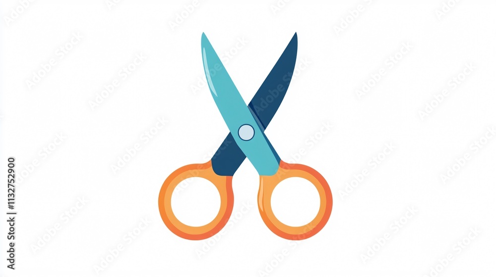 Fototapeta premium Professional Scissors Icon Vector Isolated Illustration for Design Projects