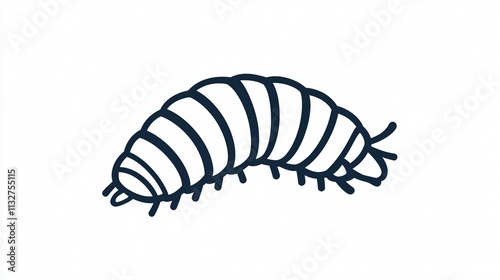 Silkworm Cocoon Outline Icon Transparent Vector Isolated