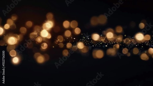 Wallpaper Mural Golden glitter bokeh sparkles lights dark abstract overlay background, 4k High-Quality Wallpaper Background Animation Video Torontodigital.ca