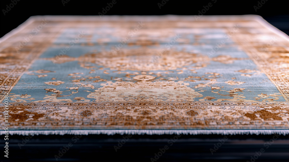 Naklejka premium Rug decorative rug for living room with elegant pattern and soft texture