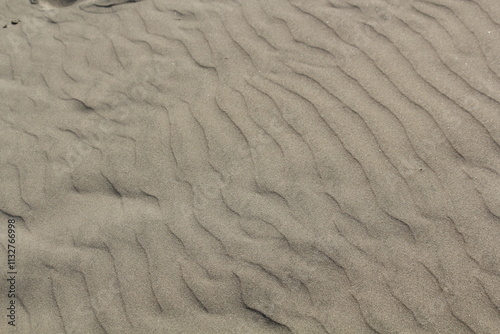 Image of Busan Dadaepo Beach sand transformed into beautiful shapes by the wind
 photo