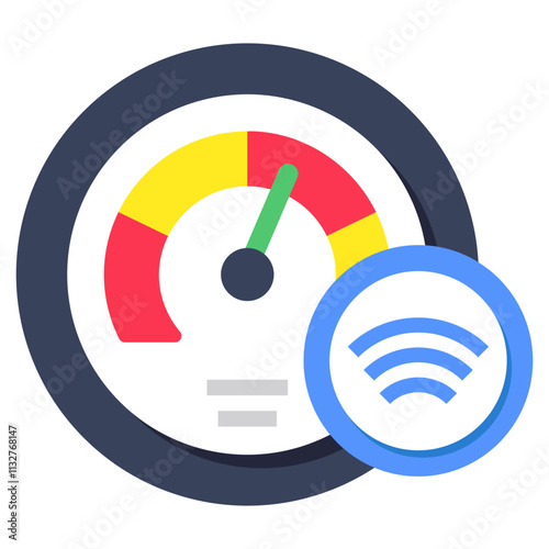 A beautiful design icon of velocity