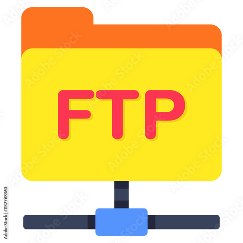 An icon design of ftp folder