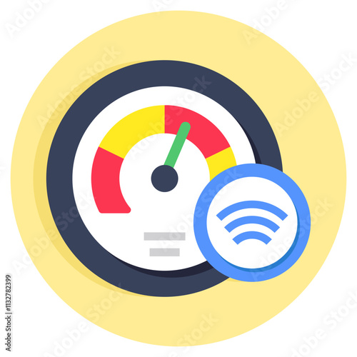 A beautiful design icon of velocity