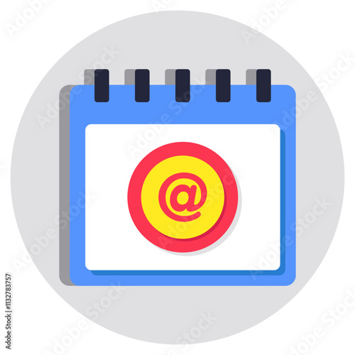 Perfect design icon of email schedule