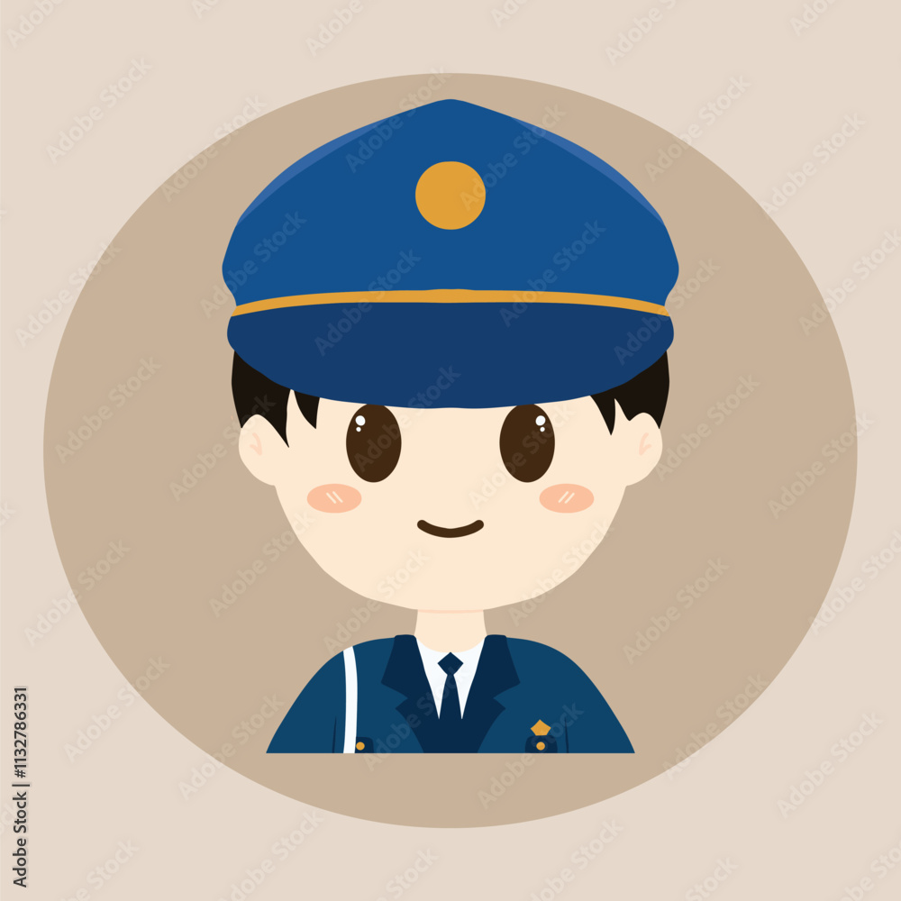 Obraz premium inspectur policeman design vector art