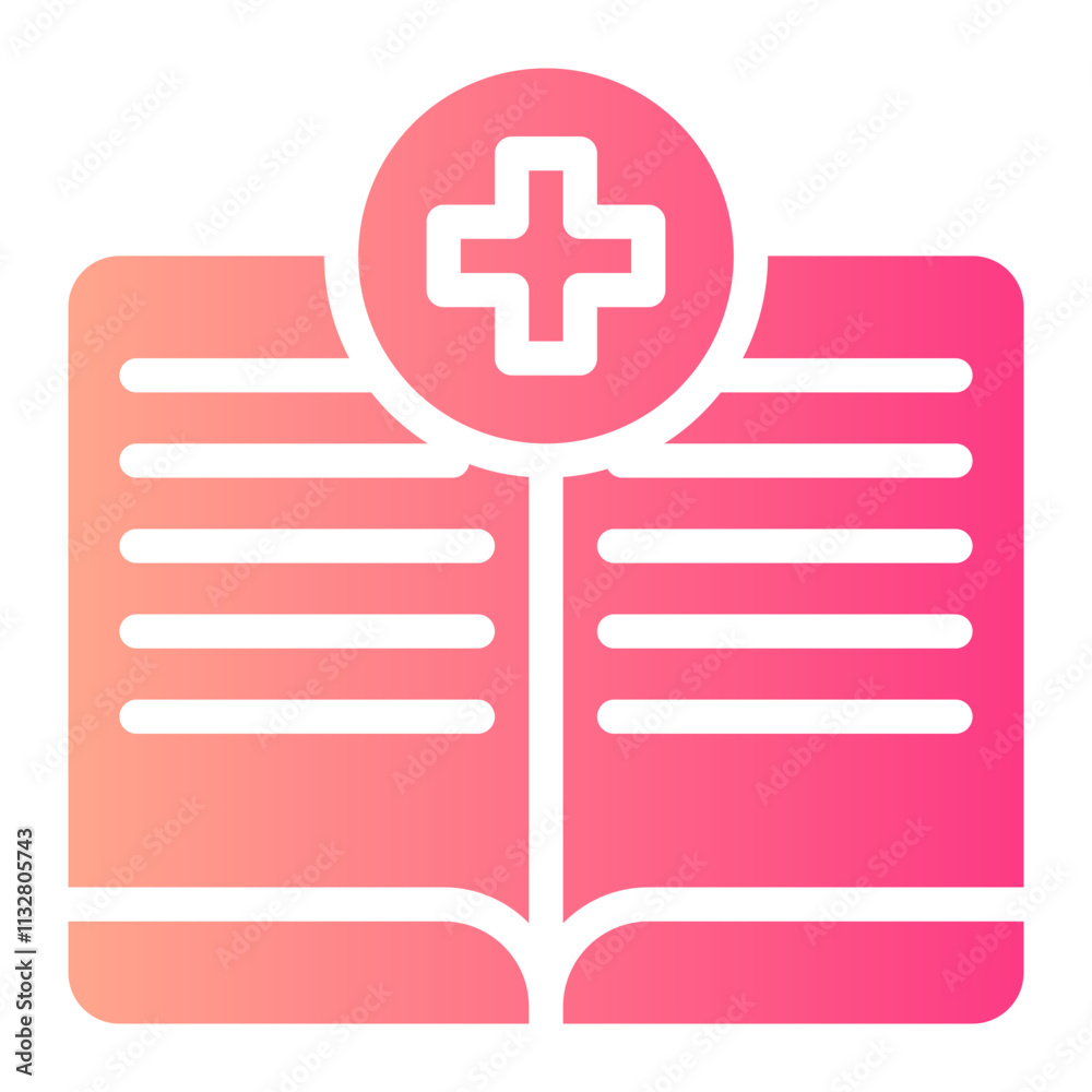 Obraz premium medical gradient icon