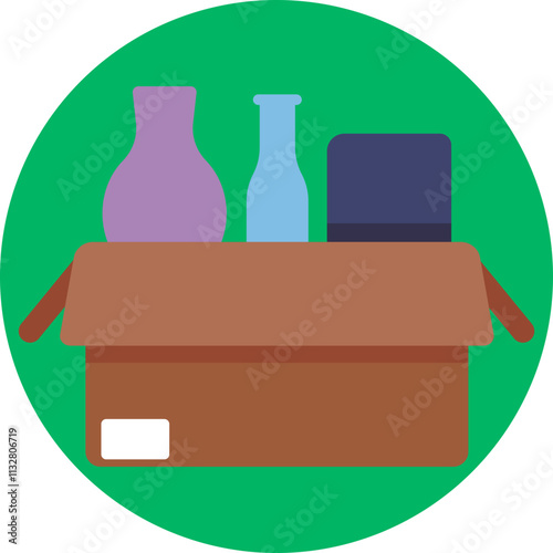 Open box: This icon is perfect for representing packaging, shipping, or product storage in various digital and print formats.