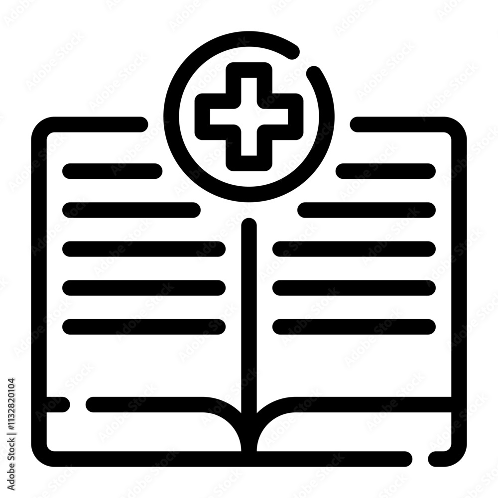 Obraz premium medical line icon