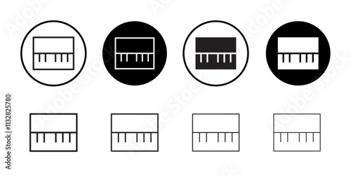 Piano icon Flat line illustration