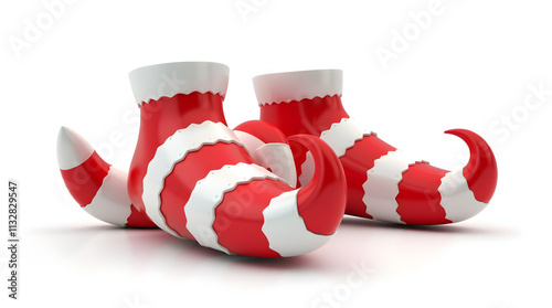 Striped Candy Cane Christmas Socks
