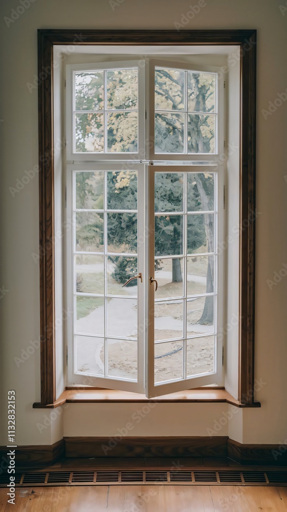 Fototapeta premium Window. The best image for inspiration on the latest trends in current seasonal designs.