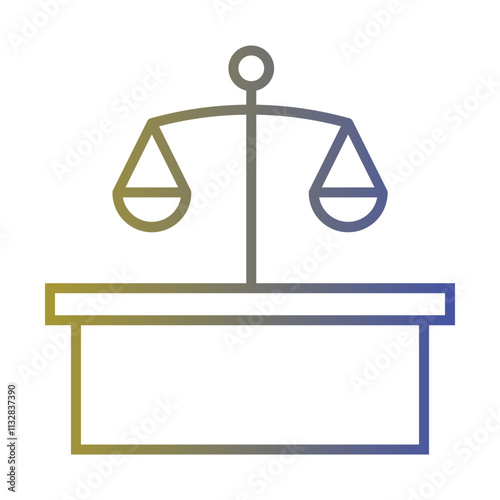 Courtroom icon Design