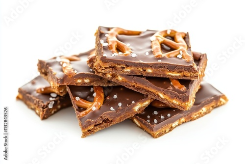Delicious chocolate pretzel treats stacked high for a sweet and salty snack experience