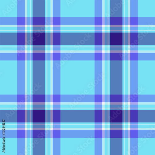 Curve fabric texture pattern, antique background textile check. Woman seamless tartan vector plaid in blue and light colors.