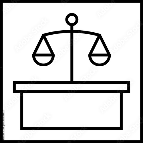 Courtroom icon Design