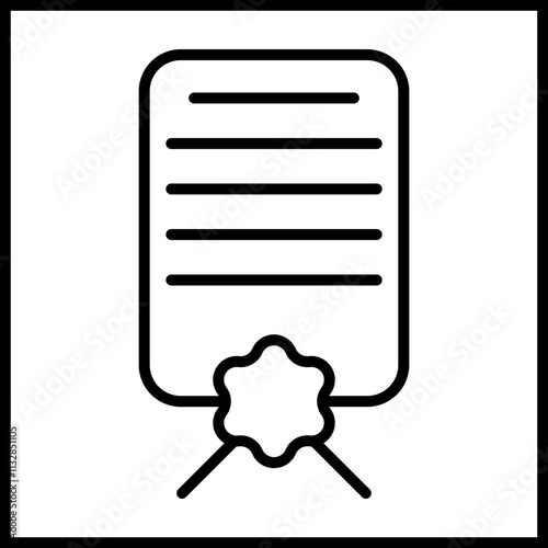 Law Certificate icon Design