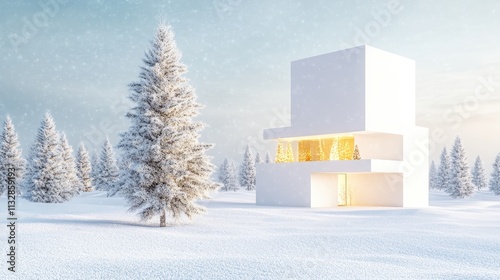 Modern Christmas background with sparkling golden particles, shimmering bokeh, and a magical festive feel