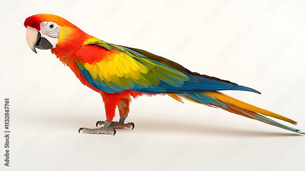 Obraz premium Colorful Macaw Parrot Bird Exotic Wildlife Animal