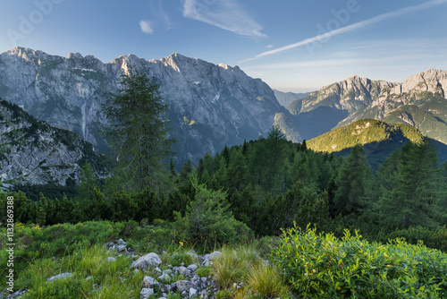 Loska Koritnica Tal, Briceljk, Triglav Nationalpark, Julische Alpen,  Slowenien photo