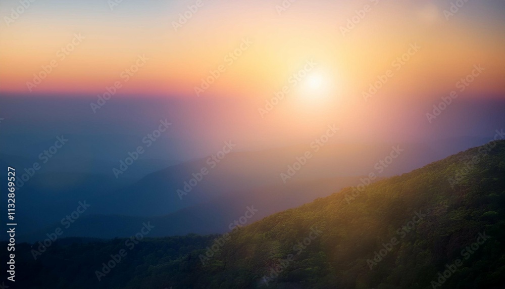 Fototapeta premium soft gradient background with soft focus lens flare