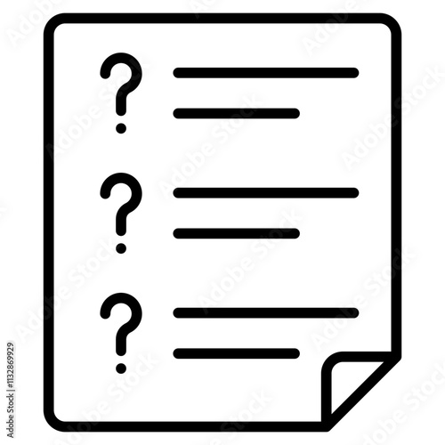 Question Sheet icon