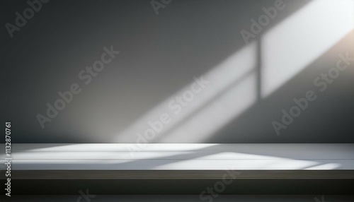 Wallpaper Mural gray background for product presentation with sunlight glare Torontodigital.ca