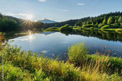 Erlaufstausee, Ötscher, Niederösterreich, Österreich photo