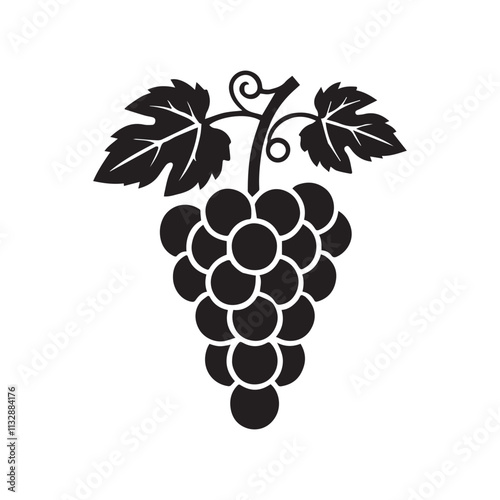 Bunch of Grapes Vector Icon