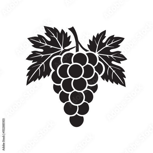 Bunch of Grapes Vector Icon