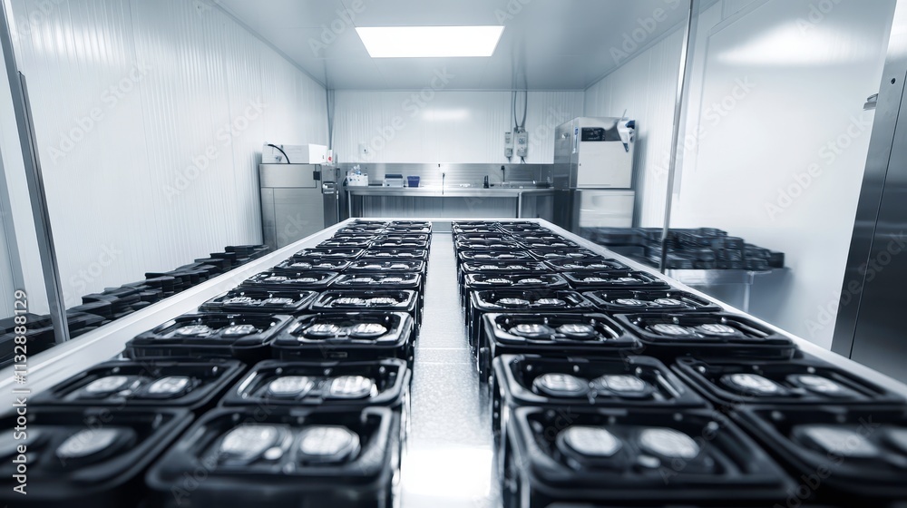 Obraz premium Modern Food Packaging Facility Interior Design
