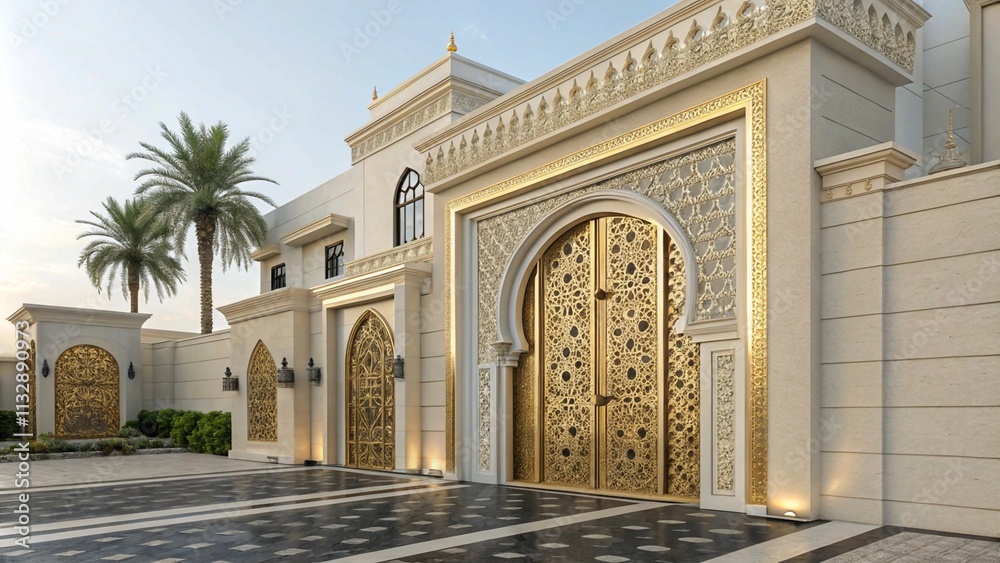 Fototapeta premium Luxury Metalwork Gates for High-End Residences 