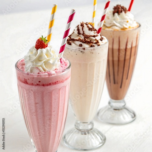 vanilla ice cream with strawberry