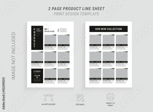 2 Page Product Catalog Flyer Design Template