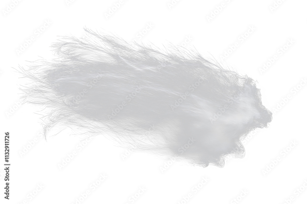 Fototapeta premium Abstract fluffy white texture on Transparent background.