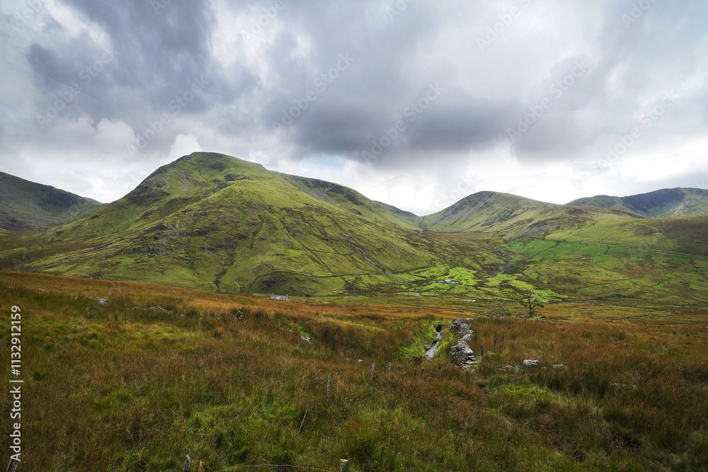 Fototapeta premium Picturesque mountains in Eryri National Park ( Snowdonia ), Wales