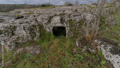 Domus De Janas of Museddu, Cheremule, Sardinia photo