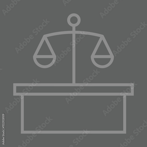 Courtroom icon Design