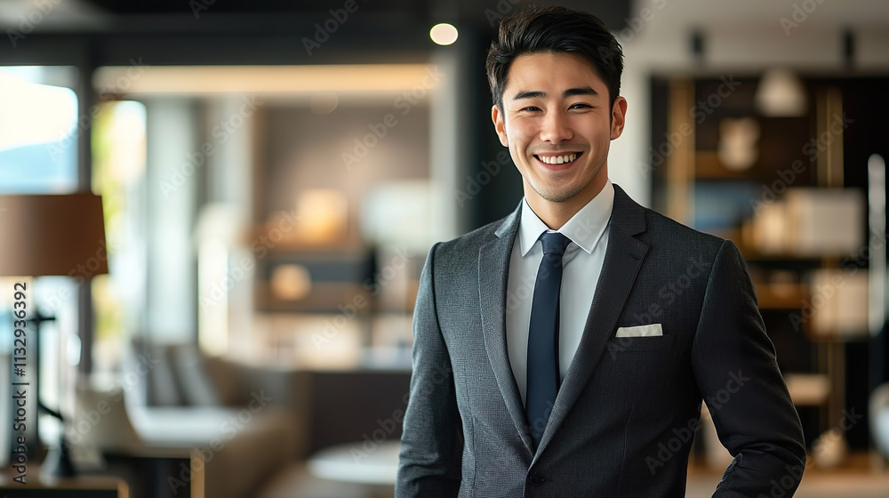Fototapeta premium ベンチャー企業のアジア人男性役員02