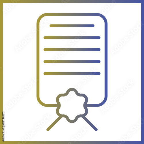 Law Certificate icon Design
