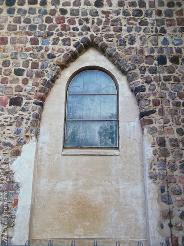 Obraz na płótnie Fenster der Maria Magdalenen Kirche w salonie