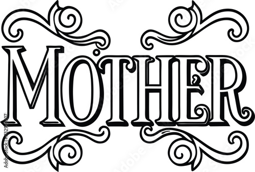 Celebrate Mother’s Day with elegant mother and baby line art vector illustrations featuring loving moments, family bonds