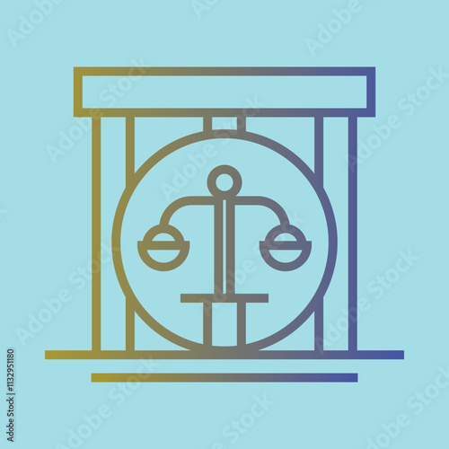 Court Building icon Design